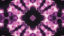 Vibrant Kaleidoscope Seamless Pattern - Fractal Network	