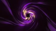 Purple twirl spiral in black background, seamless loop - Animation