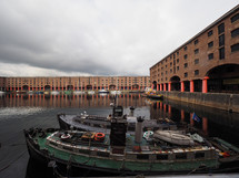 LIVERPOOL, UK - CIRCA JUNE 2016: The Albert Dock complex of dock buildings and warehouses