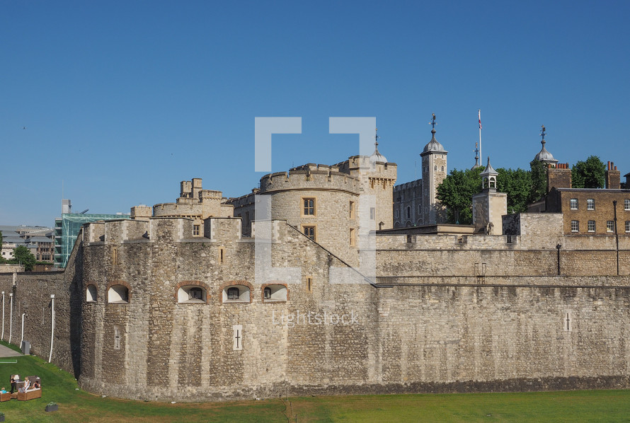 LONDON, UK - JUNE 11, 2015: Tourists visiting the Tower of London