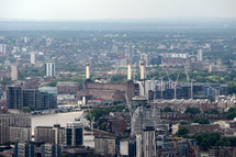 LONDON, UK - JUNE 10, 2015: Aerial view of Battersea Power Station
