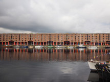 LIVERPOOL, UK - CIRCA JUNE 2016: The Albert Dock complex of dock buildings and warehouses