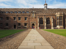 CAMBRIDGE, UK - CIRCA OCTOBER 2018: First Court at St John's College