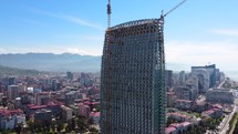 Cranes on the skyscraper construction