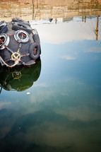 buoy floating with tires 