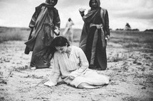 woman being stoned