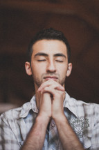 Man praying.