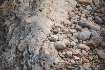 Pile of natural rocks.