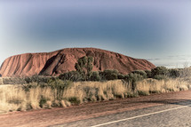 red rocks in the Australia outback 