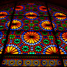 stained glass window background (Iran)