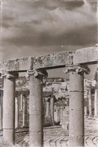 columns at an archeological site 