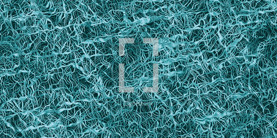 turquoise blue wobbly weave digital art