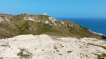 Lighthouse Of Calabria Hill Near The Coast