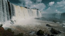 Iguazu Falls - Largest Series Of Waterfalls In Brazil And Argentina - Wide Shot