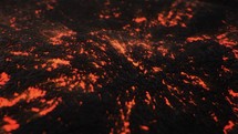 Volcanic Lava Flow Glowing - Seamless Loop	