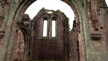 Old christian church ruins in England