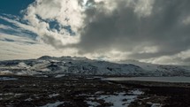 mountains and clouds in Iceland 