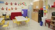 A church nursery and preschool classroom 