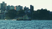 a ferry boat in Sydney Harbor