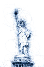 statue of Liberty doodle 