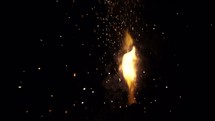 fireworks exploding in slow motion 