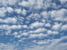 blue sky with clouds useful as a background