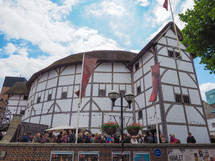 LONDON, UK - JUNE 10, 2015: The Shakespeare Globe Theatre
