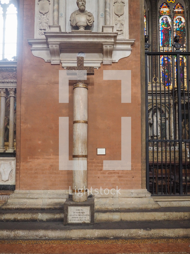 BOLOGNA, ITALY - CIRCA SEPTEMBER 2017: Interior view of the Church of San Petronio in Piazza Maggiore