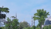 Minarets Of Blue Mosque. Istanbul, Turkey. 
