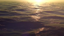 Bright Sun Shining Over The Ocean Waves In Summer. - CGI animation	