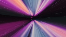 Animation With Wormhole Interstellar Travel Background	