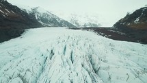 frozen glacier landcape 