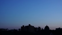 city skyline at night 
