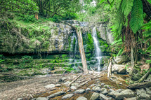 waterfall in the jungle 