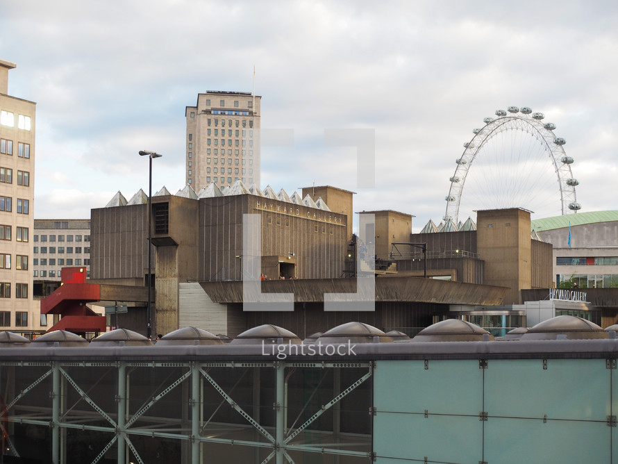 LONDON, UK - JUNE 09, 2015: The Hayward Gallery iconic new brutalist architecture