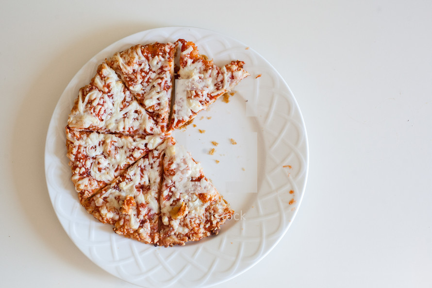 pizza on a plate
