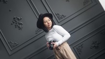 a female photographer 
