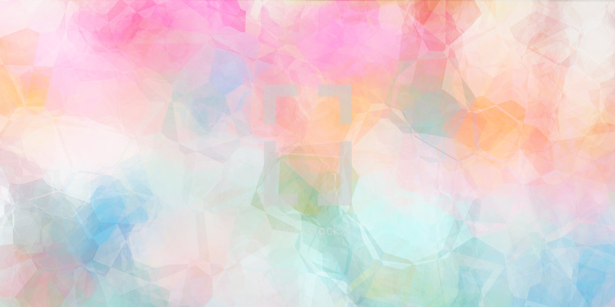 abstract polygon background in pastel colors, like looking through faceted glass
