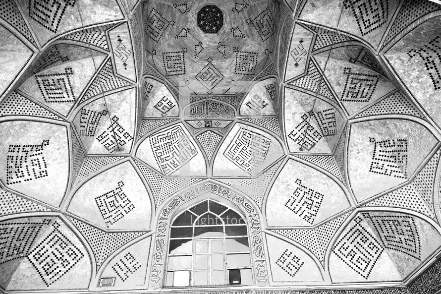 mosque ceiling in Iran 