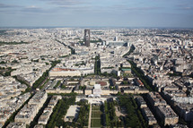 view from Eiffel tower 