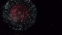Fireworks shot by a drone