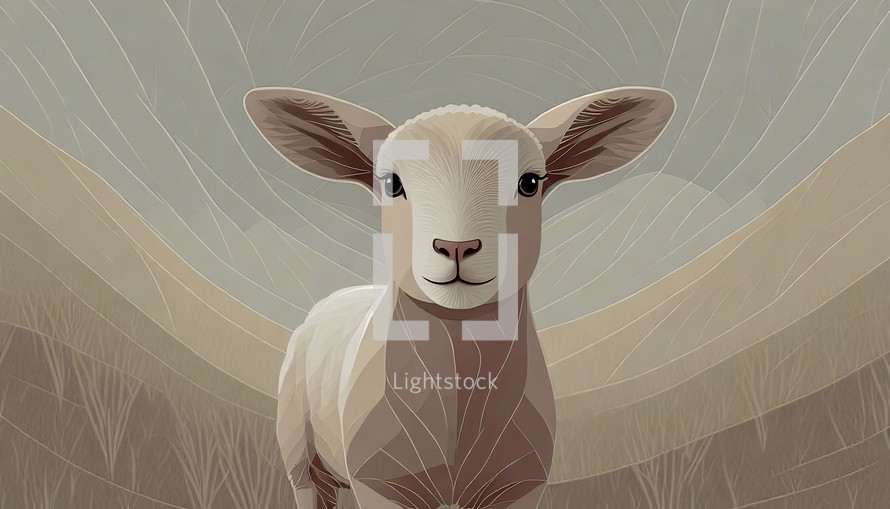 Lamb in a Field