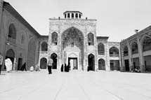  courtyard of an old mosque in Iran 