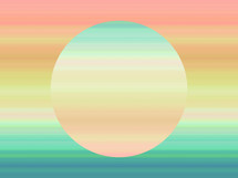 abstract sun at sunset graphic element