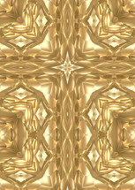 golden facets cross, vertical design