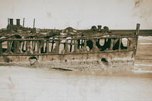 damagede boat and corrosion