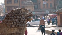 stone statue in Nepal 