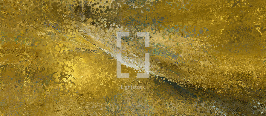 wide golden textural abstract with circular dots