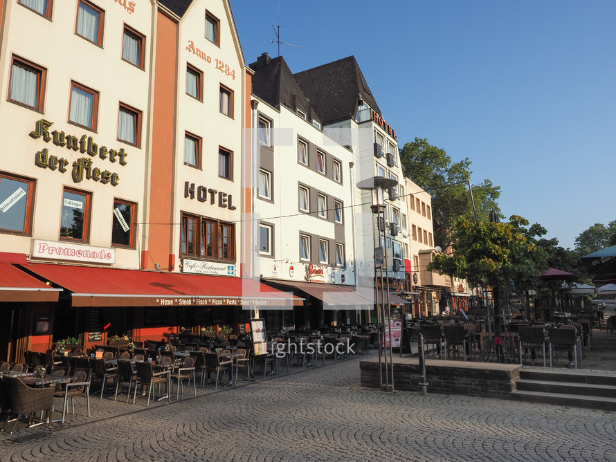 KOELN, GERMANY - CIRCA AUGUST 2019: Altstadt (meaning Old Town)