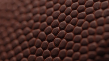 Dramatic, cinematic macro texture shots of a basketball